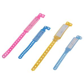 SW4504 Disposable Medical Waterproof Patient ID Bracelets Multicolor