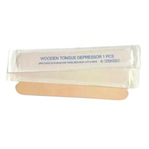 SW808 Medical Grade Sterile Disposable Wooden & Plastic Tongue Depressors for Clinical & Hospital Use